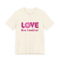 Love One Another T‑Shirt — Retro Pink Flower Peace Tee