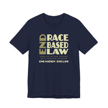 END RACE BASED LAW Canada Beige T-Shirt Short Sleeve