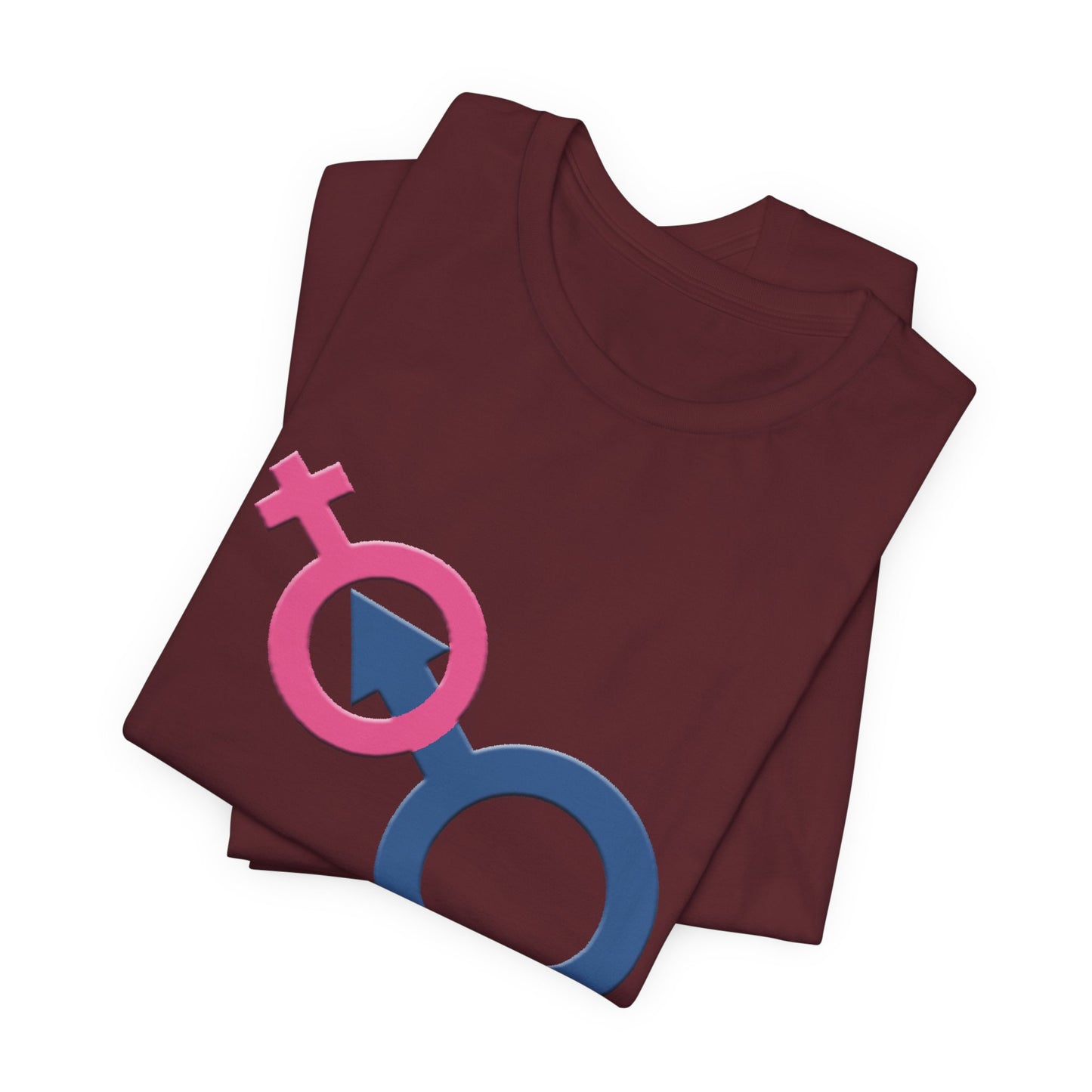 Man In Woman T-Shirt Short Sleeve
