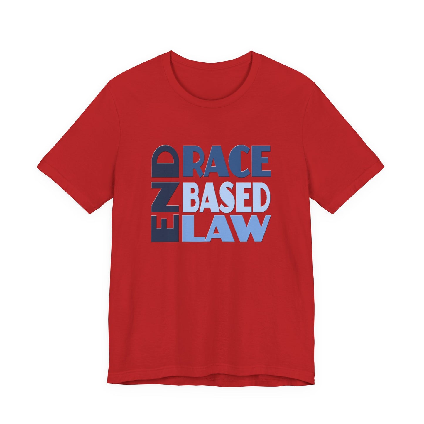 END RACE BASED LAW Blue T-Shirt Short Sleeve