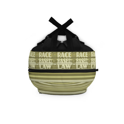 END RACE BASED LAW Beige Backpack