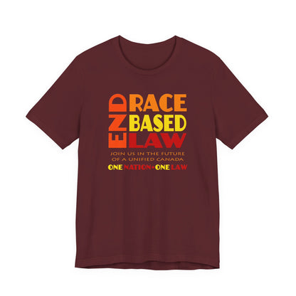 END RACE BASED LAW Canada Sunset T-Shirt Short Sleeve