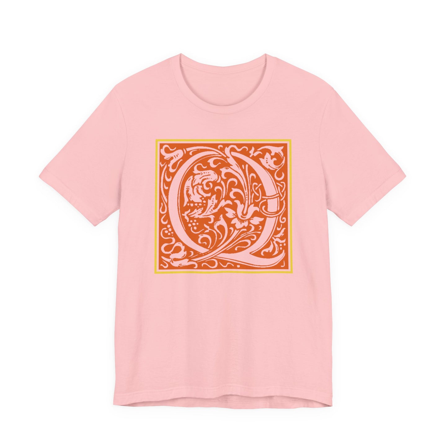 Q Scroll Orange T-Shirt Short Sleeve