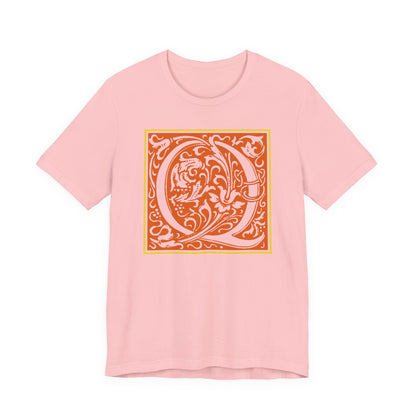 Q Scroll Orange T-Shirt Short Sleeve