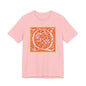Q Scroll Orange T-Shirt Short Sleeve