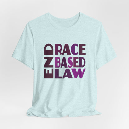 END RACE BASED LAW Purple T-Shirt Short Sleeve