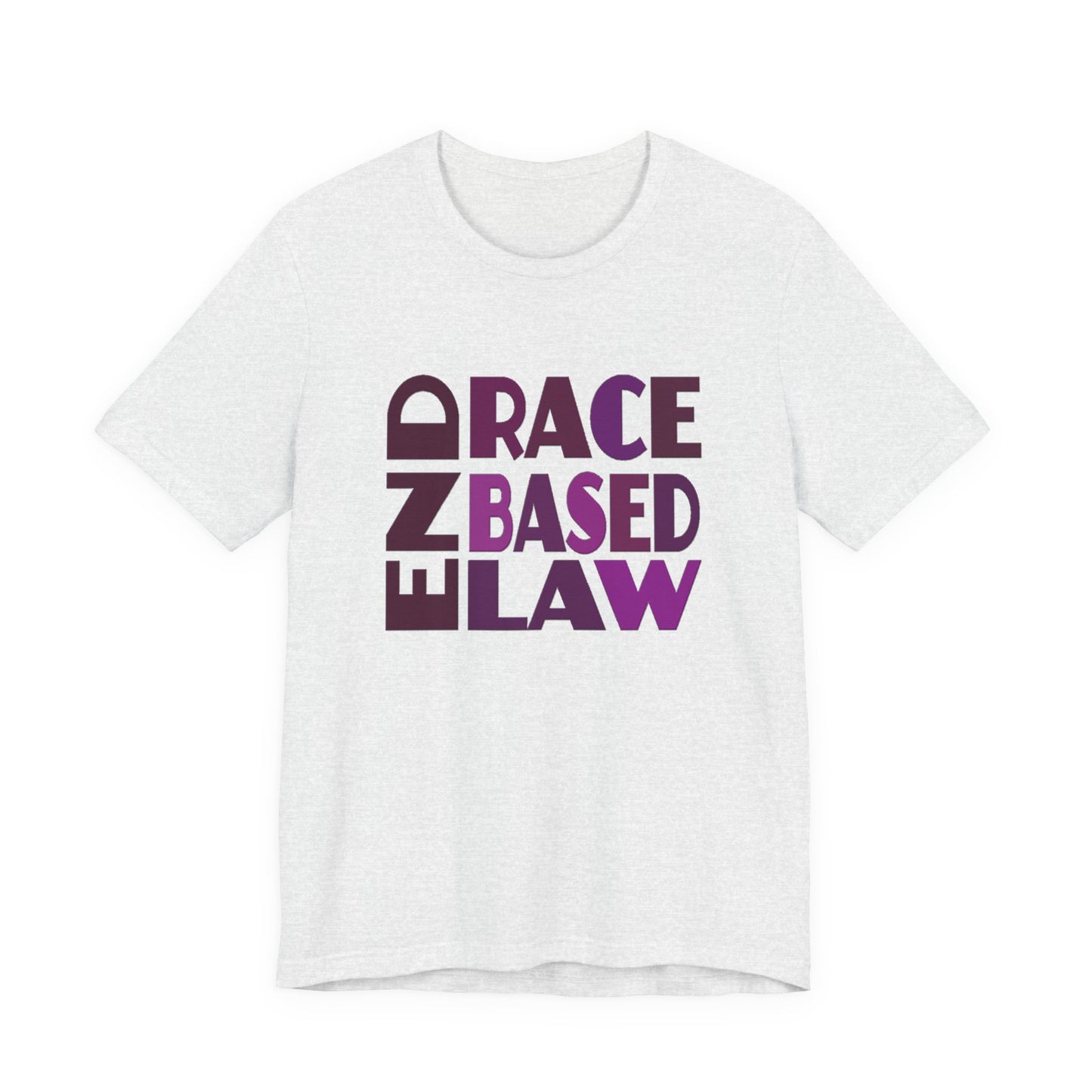 END RACE BASED LAW Purple T-Shirt Short Sleeve