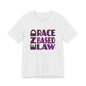 END RACE BASED LAW Purple T-Shirt Short Sleeve