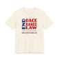END RACE BASED LAW Canada Blue Red T-Shirt Short Sleeve