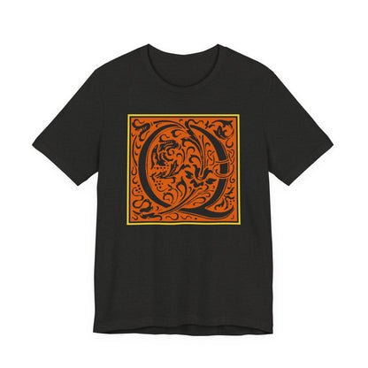Q Scroll Orange T-Shirt Short Sleeve