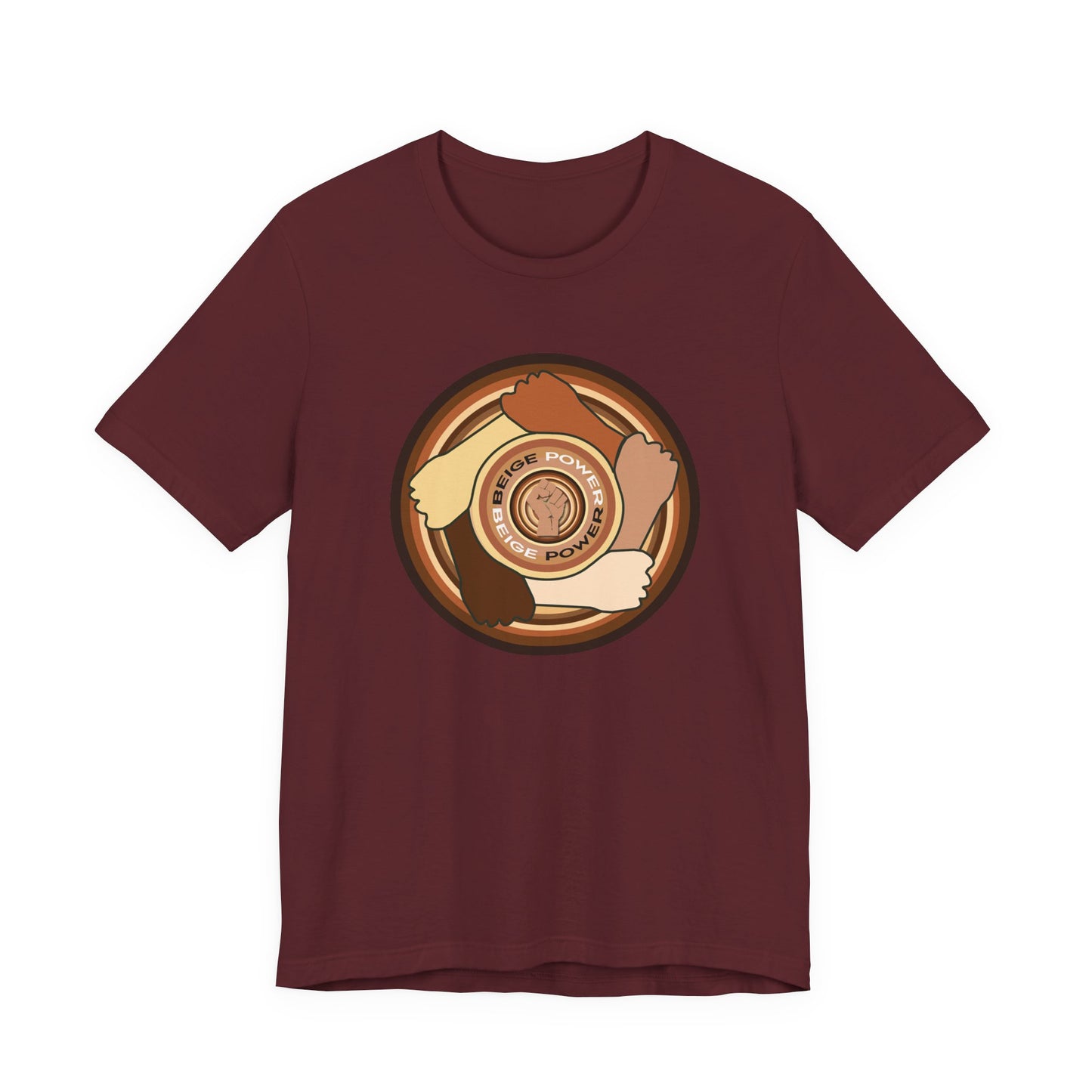Beige Power T-Shirt Short Sleeve