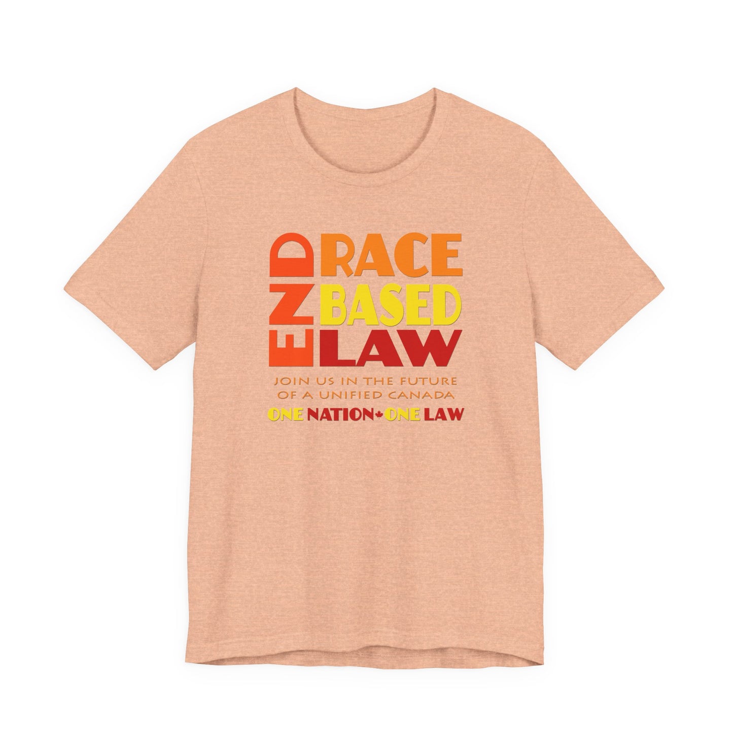 END RACE BASED LAW Canada Sunset T-Shirt Short Sleeve