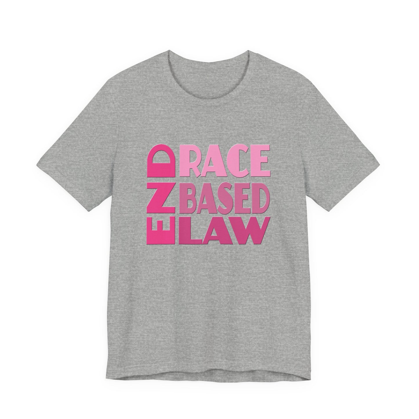 END RACE BASED LAW Pink T-Shirt Short Sleeve