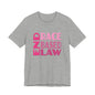 END RACE BASED LAW Pink T-Shirt Short Sleeve