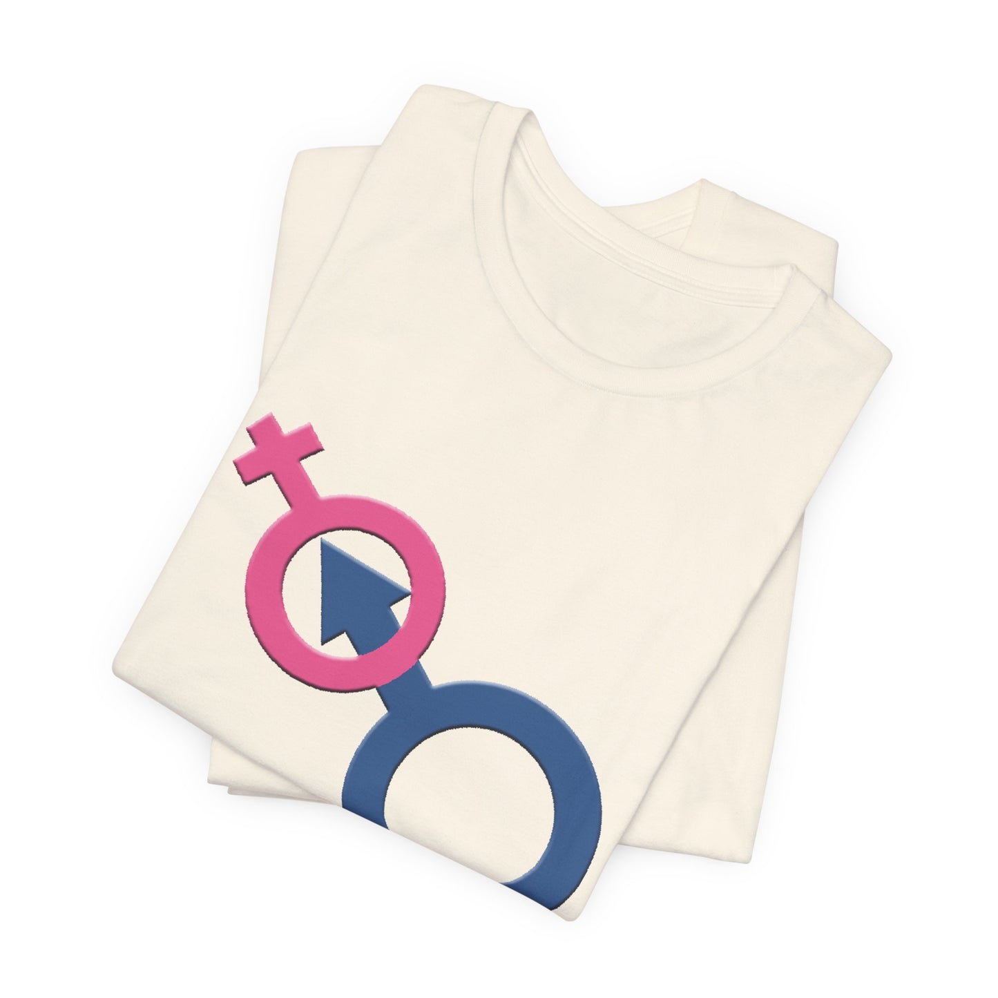 Man In Woman T-Shirt Short Sleeve