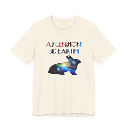 Ascension 5D Earth Rabbit T-Shirt Short Sleeve