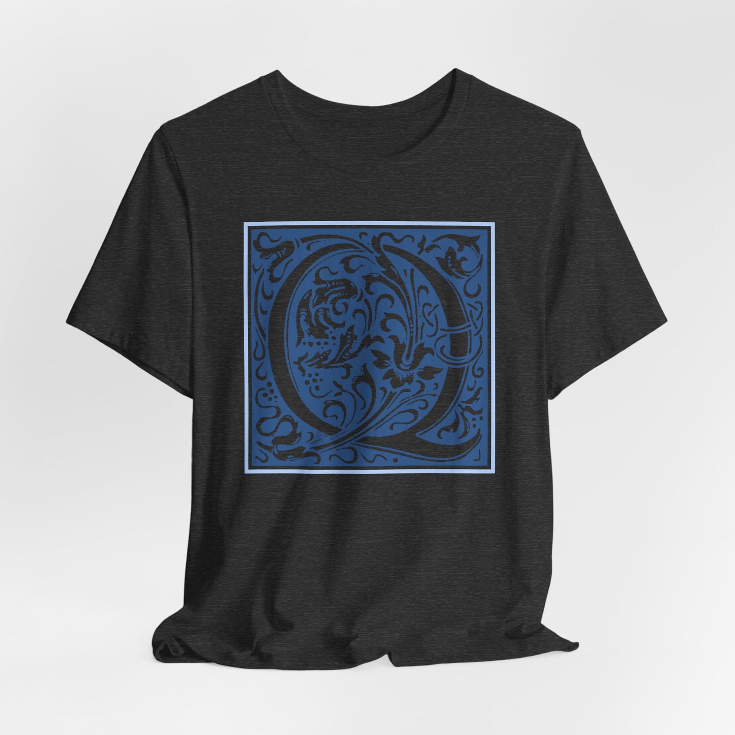 Q Scroll Blue T-Shirt Short Sleeve
