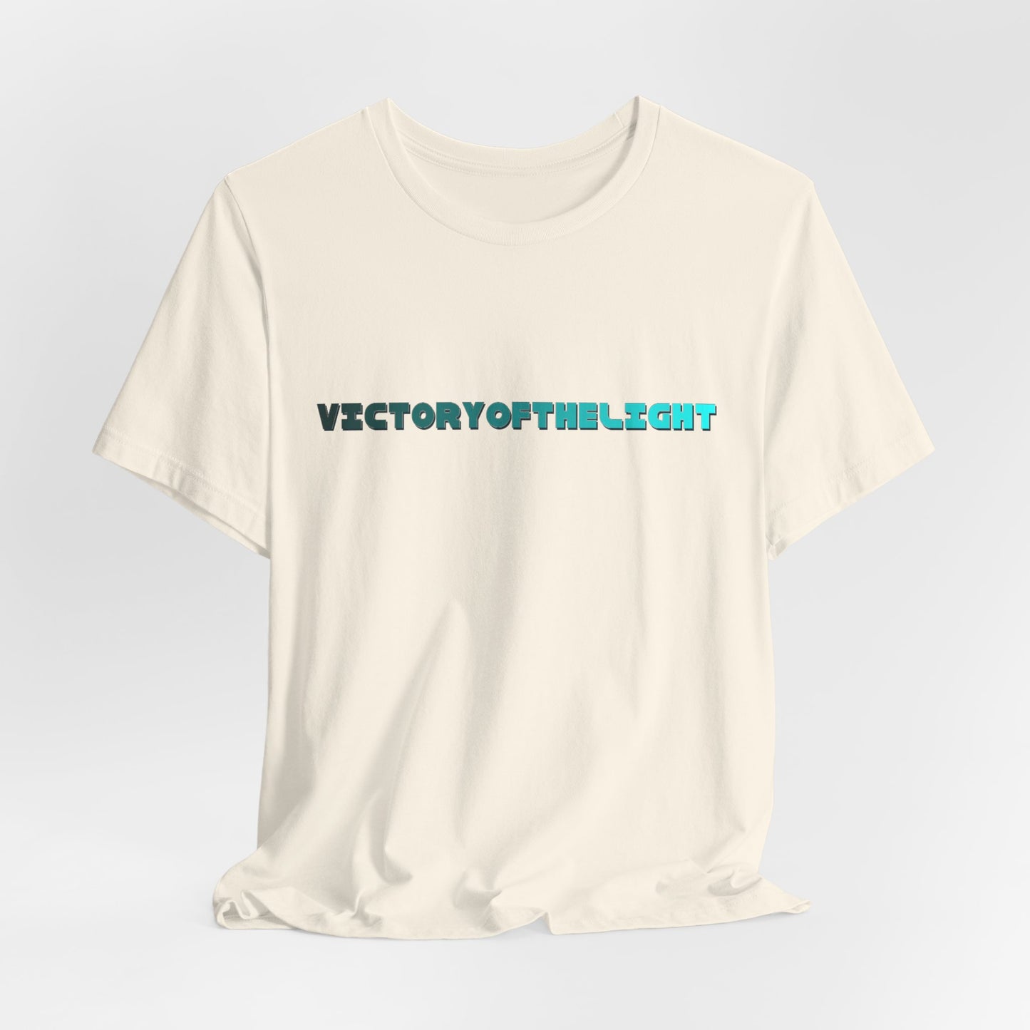 Victory Of The Light  Blue Banner T-Shirt Short Sleeve