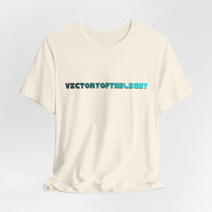 Victory Of The Light  Blue Banner T-Shirt Short Sleeve