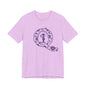 Q Purple Flower T-Shirt Short Sleeve