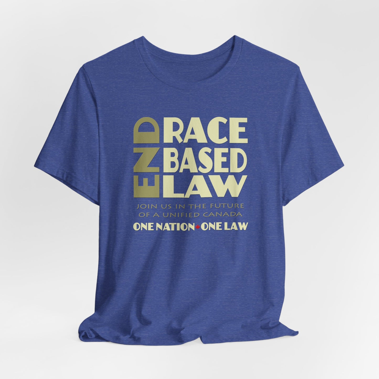 END RACE BASED LAW Canada Beige T-Shirt Short Sleeve