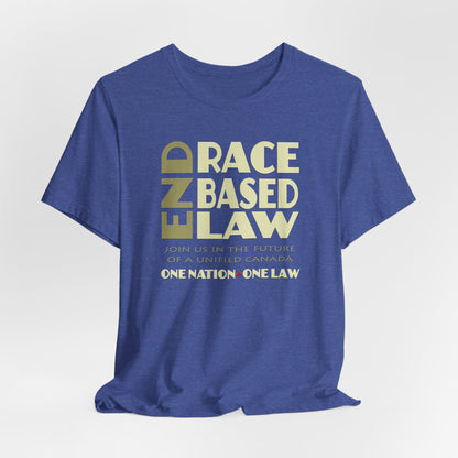 END RACE BASED LAW Canada Beige T-Shirt Short Sleeve