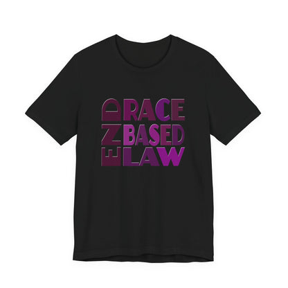 END RACE BASED LAW Purple T-Shirt Short Sleeve