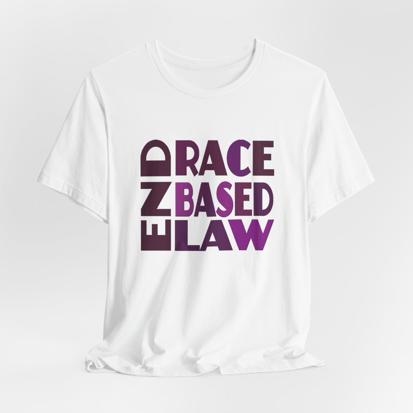 END RACE BASED LAW Purple T-Shirt Short Sleeve