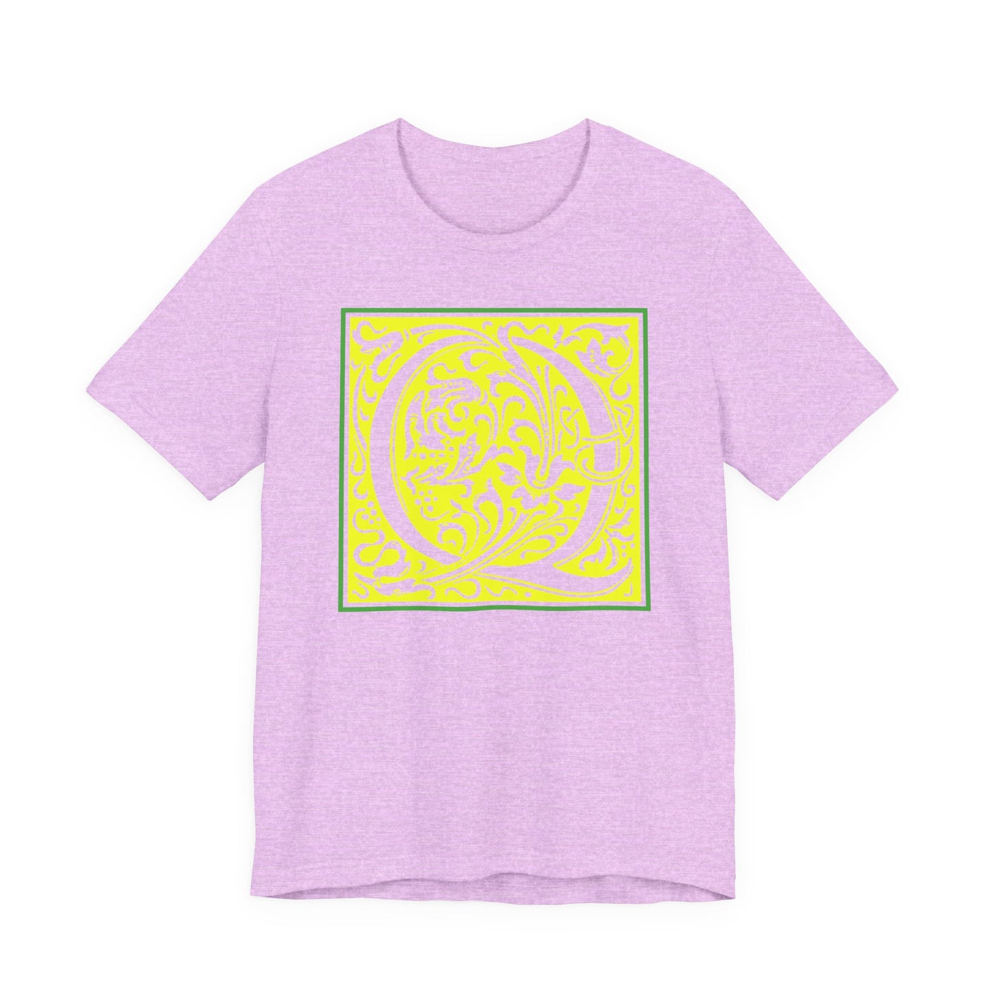 Q Scroll Yellow T-Shirt Short Sleeve