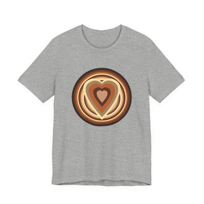 Beige Power Hearts T-Shirt Short Sleeve
