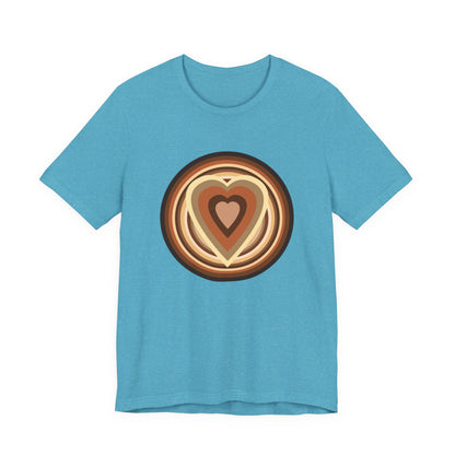 Beige Power Hearts T-Shirt Short Sleeve