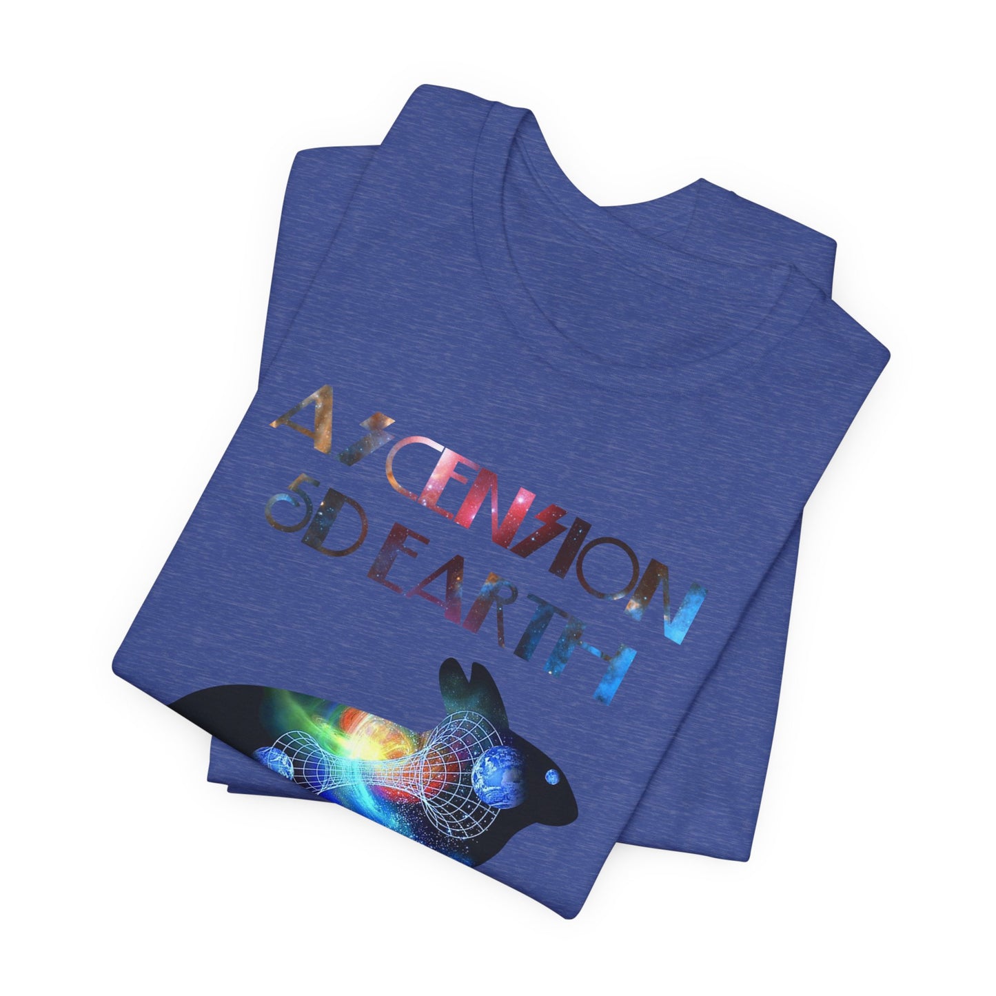 Ascension 5D Earth Rabbit T-Shirt Short Sleeve