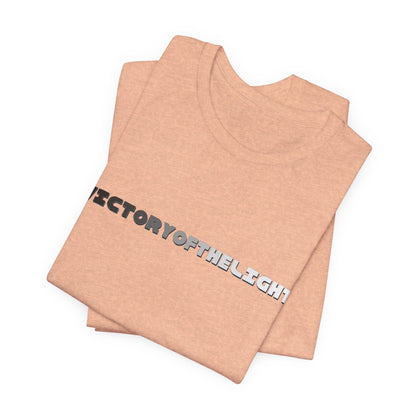 Victory Of The Light Grey Banner T-Shirt Short Sleeve