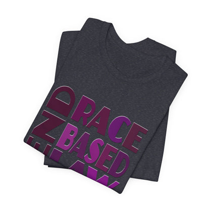 END RACE BASED LAW Purple T-Shirt Short Sleeve