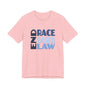 END RACE BASED LAW Blue T-Shirt Short Sleeve