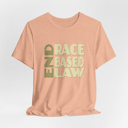 END RACE BASED LAW Beige T-Shirt Short Sleeve