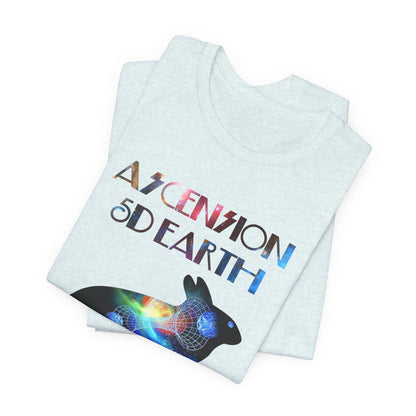 Ascension 5D Earth Rabbit T-Shirt Short Sleeve
