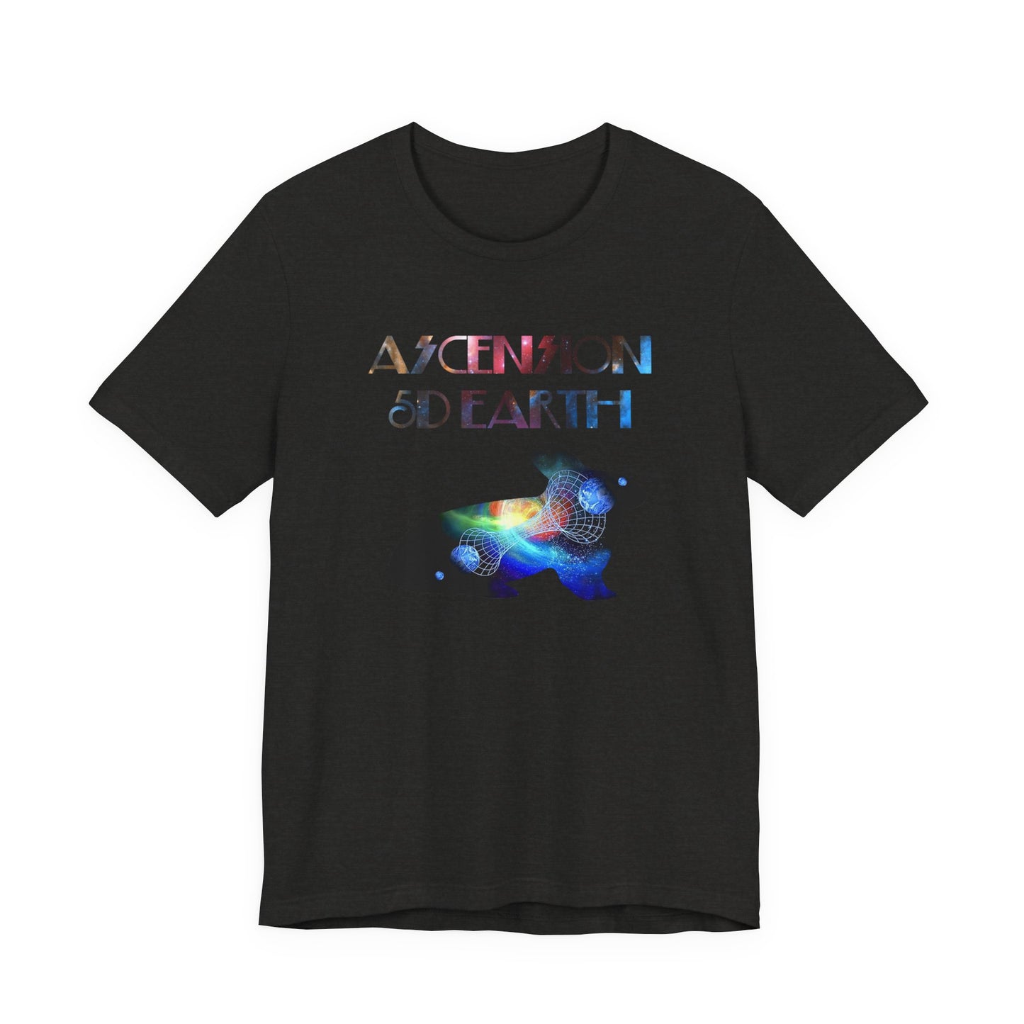 Ascension 5D Earth Rabbit T-Shirt Short Sleeve
