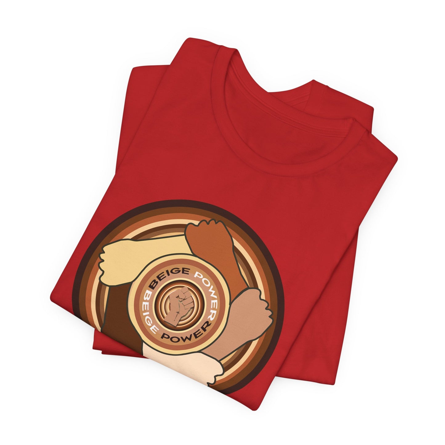 Beige Power T-Shirt Short Sleeve