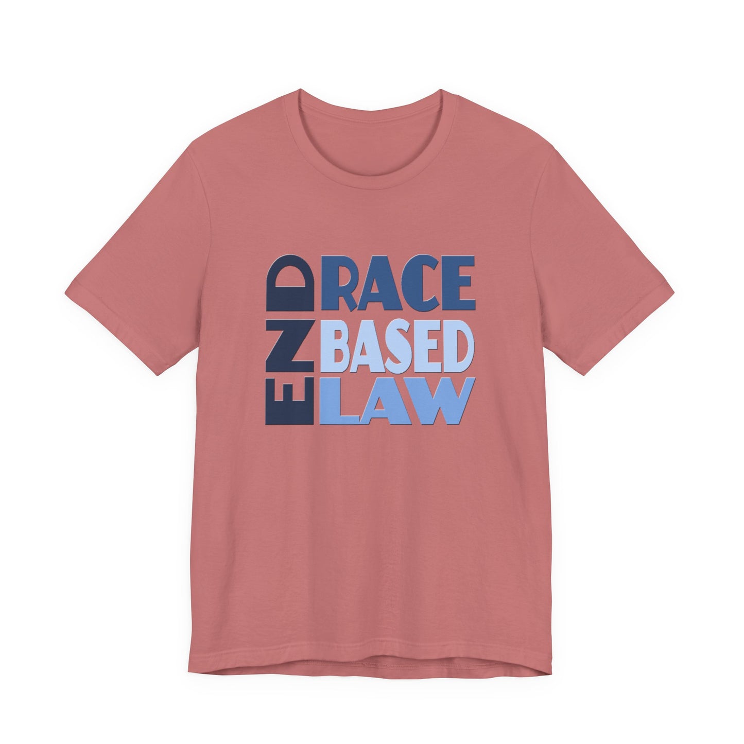 END RACE BASED LAW Blue T-Shirt Short Sleeve