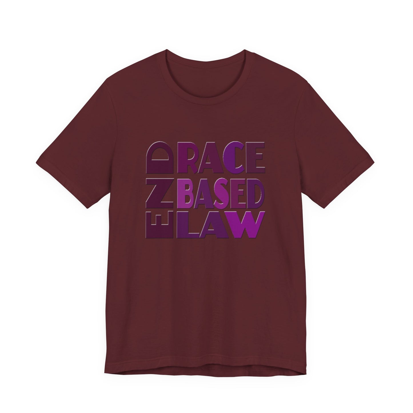 END RACE BASED LAW Purple T-Shirt Short Sleeve