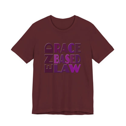 END RACE BASED LAW Purple T-Shirt Short Sleeve