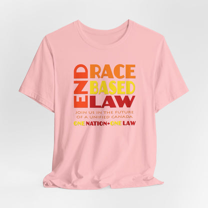 END RACE BASED LAW Canada Sunset T-Shirt Short Sleeve