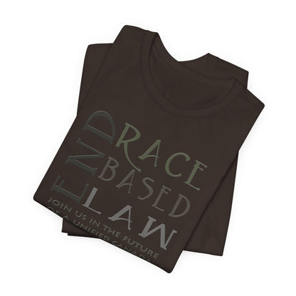 END RACE BASED LAW Canada Slim Grey T-Shirt Short Sleeve