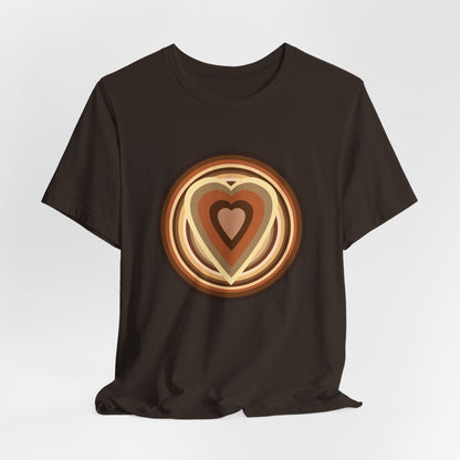 Beige Power Hearts T-Shirt Short Sleeve