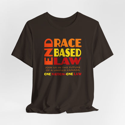 END RACE BASED LAW Canada Sunset T-Shirt Short Sleeve