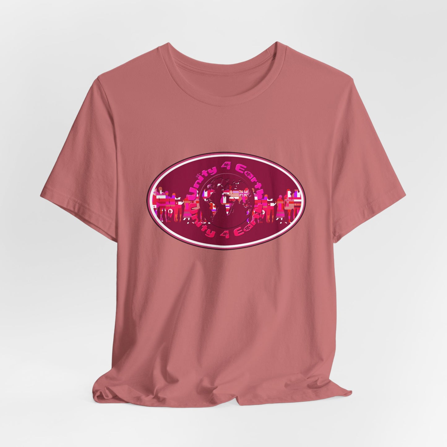 Unity 4 Earth Oval T-Shirt Short Sleeve