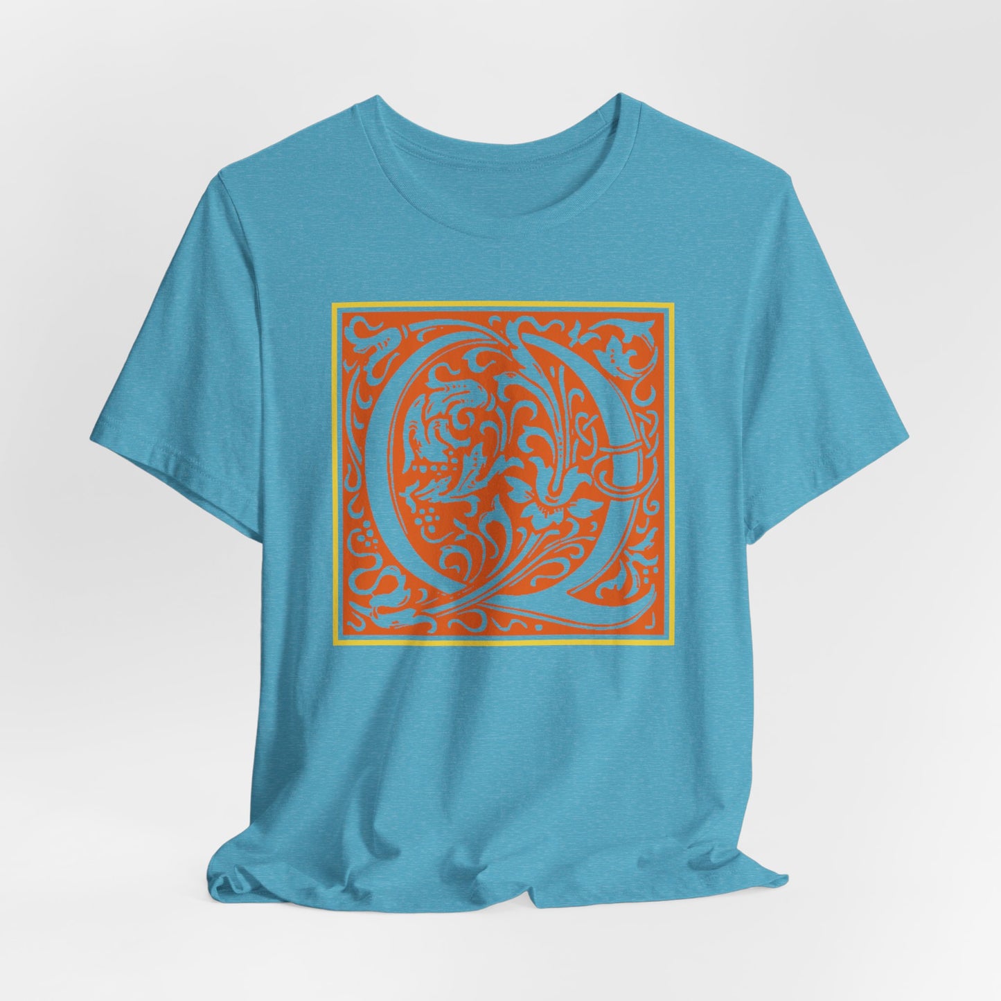 Q Scroll Orange T-Shirt Short Sleeve