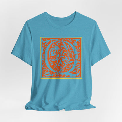 Q Scroll Orange T-Shirt Short Sleeve
