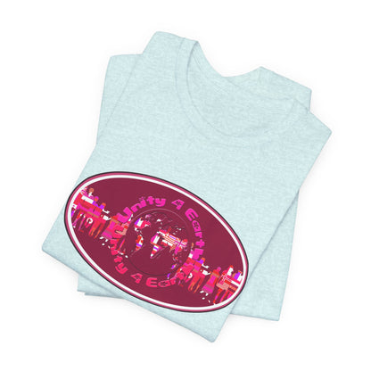 Unity 4 Earth Oval T-Shirt Short Sleeve
